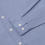 Casual Shirt Herringbone Button-Down Shirt