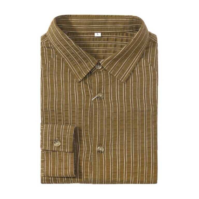 Casual Shirt Lyocell Slub Stripe Shirt