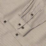 Dress Shirt Vintage Brown Stripe Shirt
