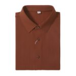 Sports Shirt Rust Waffle Knit Shirt