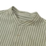 Casual Shirt Grandad Stripe Shirt