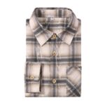 Casual Shirt Rugged Beige Flannel Shirt