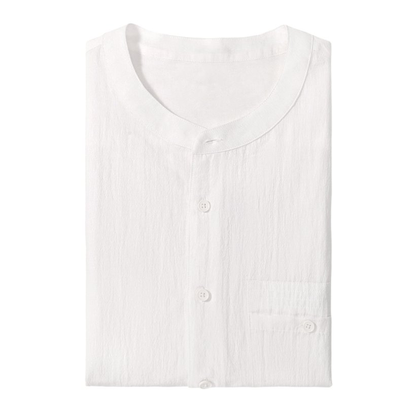 Casual Shirt Grandad Linen Shirt