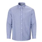 Casual Shirt Herringbone Button-Down Shirt